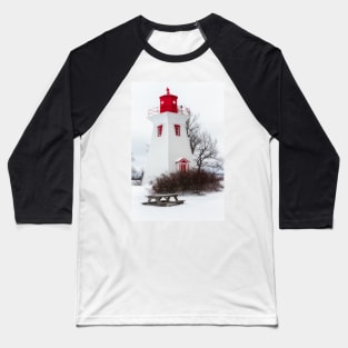 Seaside Lighthouse, Victoria, P.E.I. 2 Baseball T-Shirt